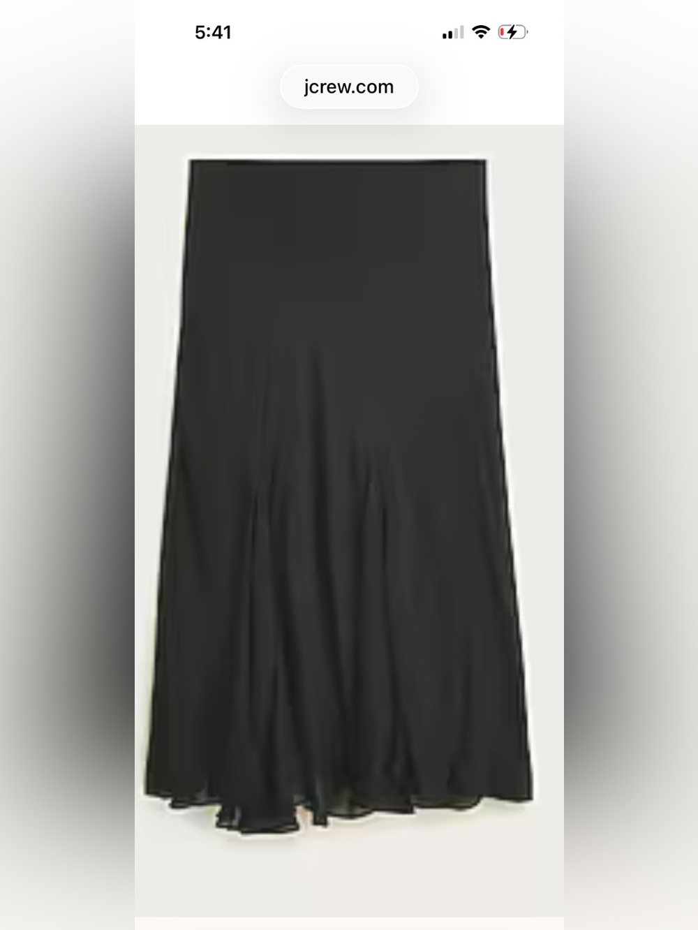 J.Crew Petite Gwyneth Flounce Hem Skirt in Chiffon  —  NWT